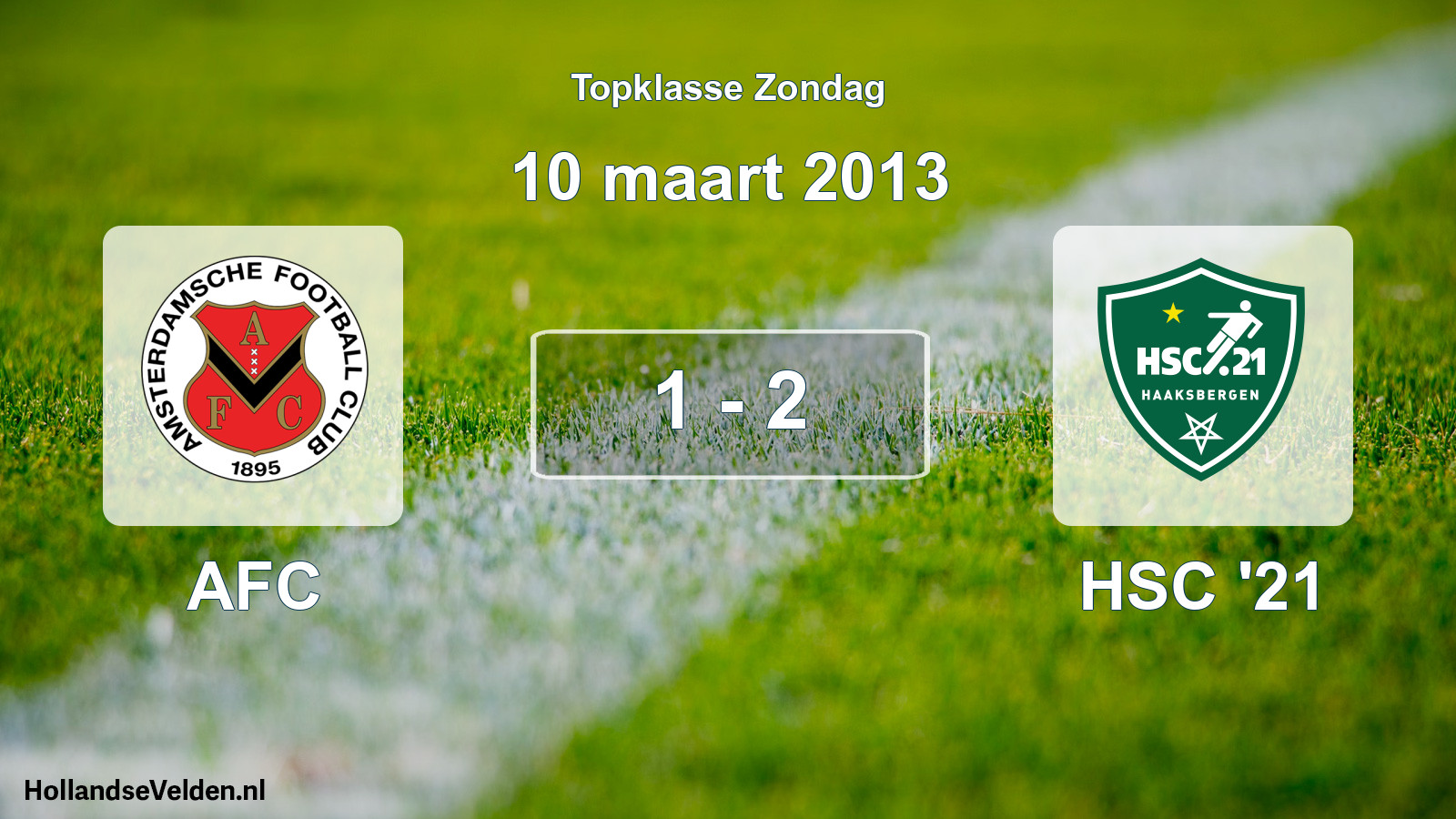 Total number of matches played: AFC - HSC '21 1 - 2 (10 March 2013)
