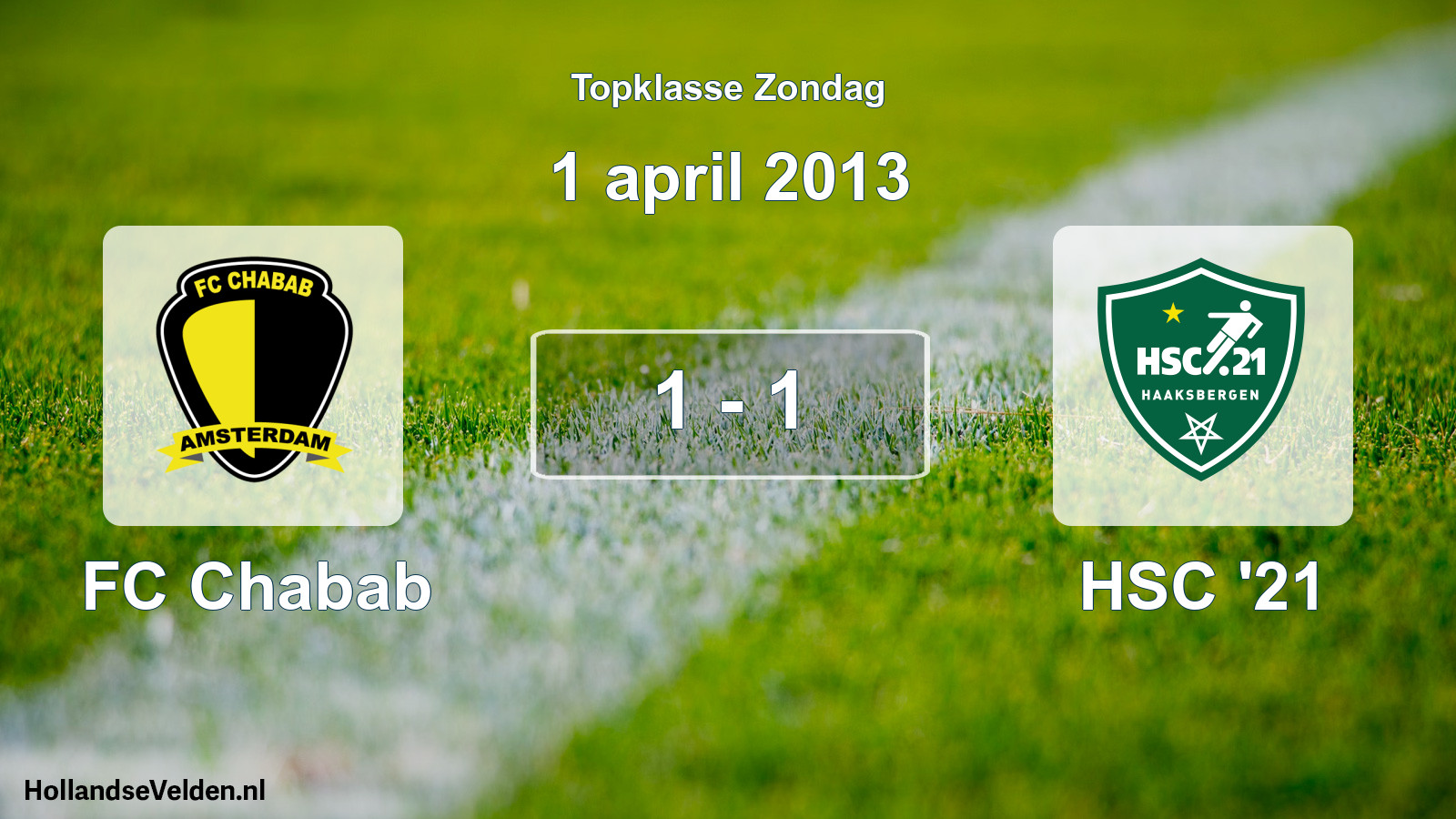 Total number of matches played: FC Chabab - HSC '21 1 - 1 (1 April 2013)