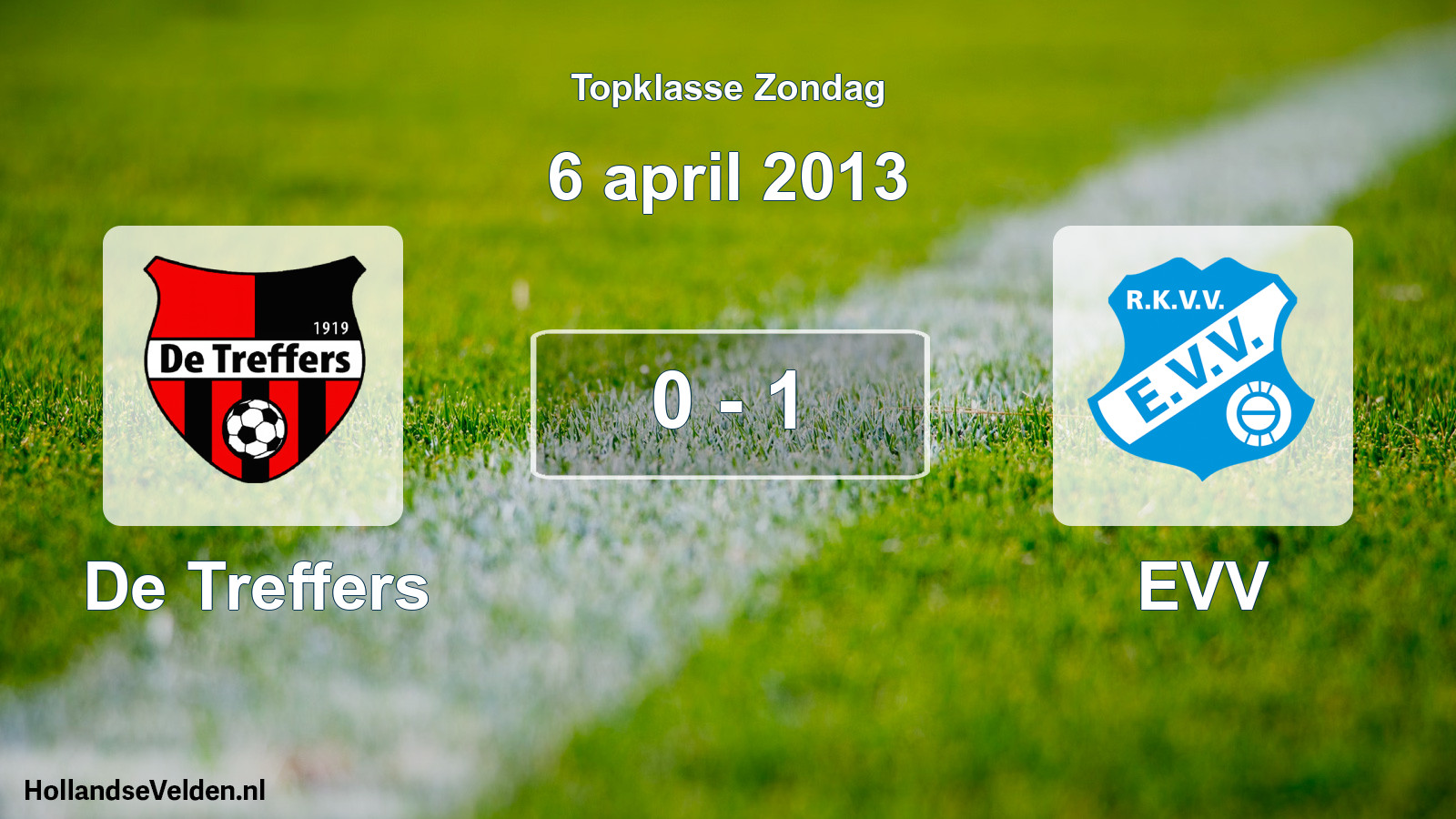 Total number of matches played: De Treffers - EVV 0 - 1 (6 April 2013)