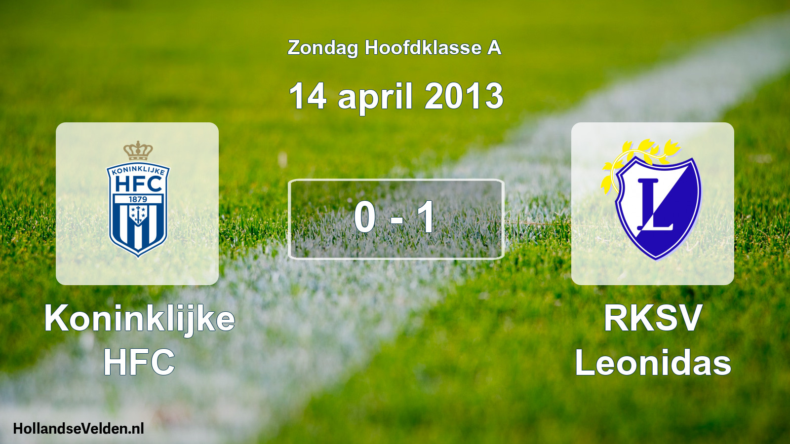 Total number of matches played: Koninklijke HFC - RKSV Leonidas 0 - 1 (14 April 2013)