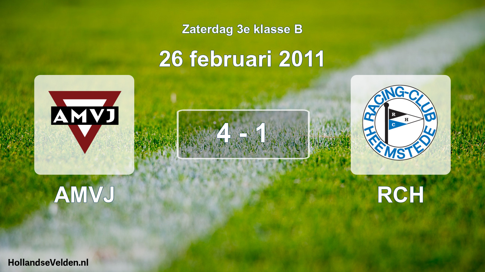 Total number of matches played: AMVJ - RCH 4 - 1 (26 February 2011)