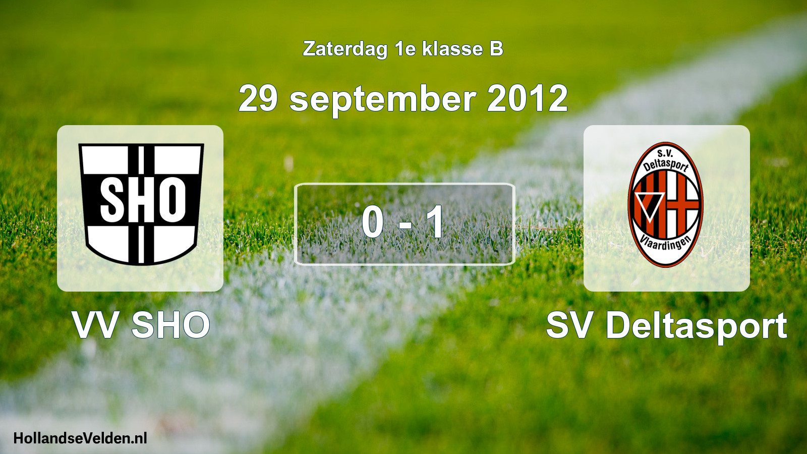 Total number of matches played: VV SHO - SV Deltasport 0 - 1 (29 September 2012)