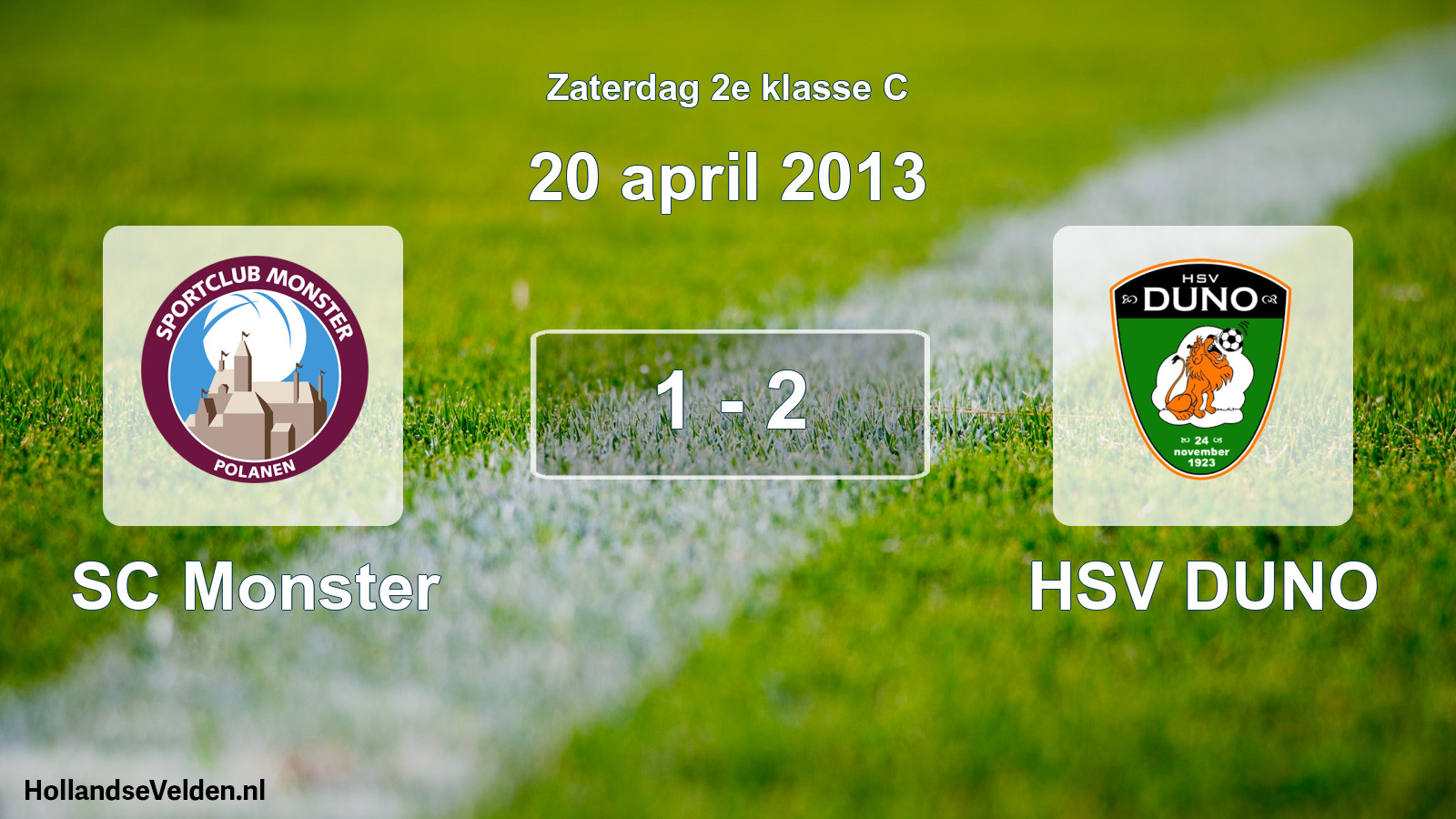Total number of matches played: SC Monster - HSV DUNO 1 - 2 (20 April 2013)