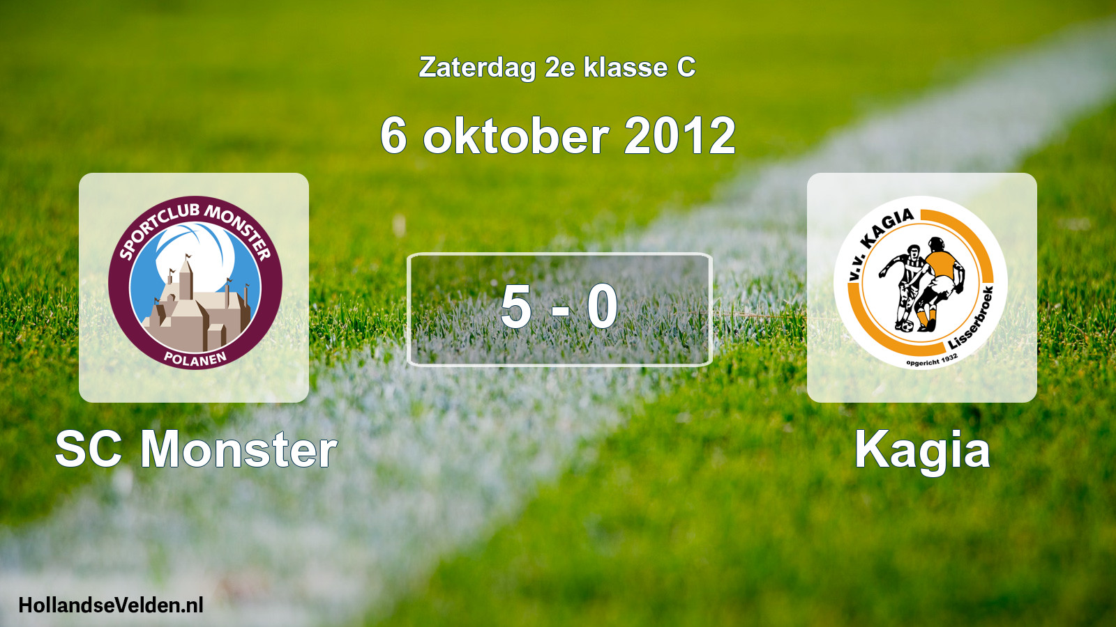 Total number of matches played: SC Monster - Kagia 5 - 0 (6 October 2012)
