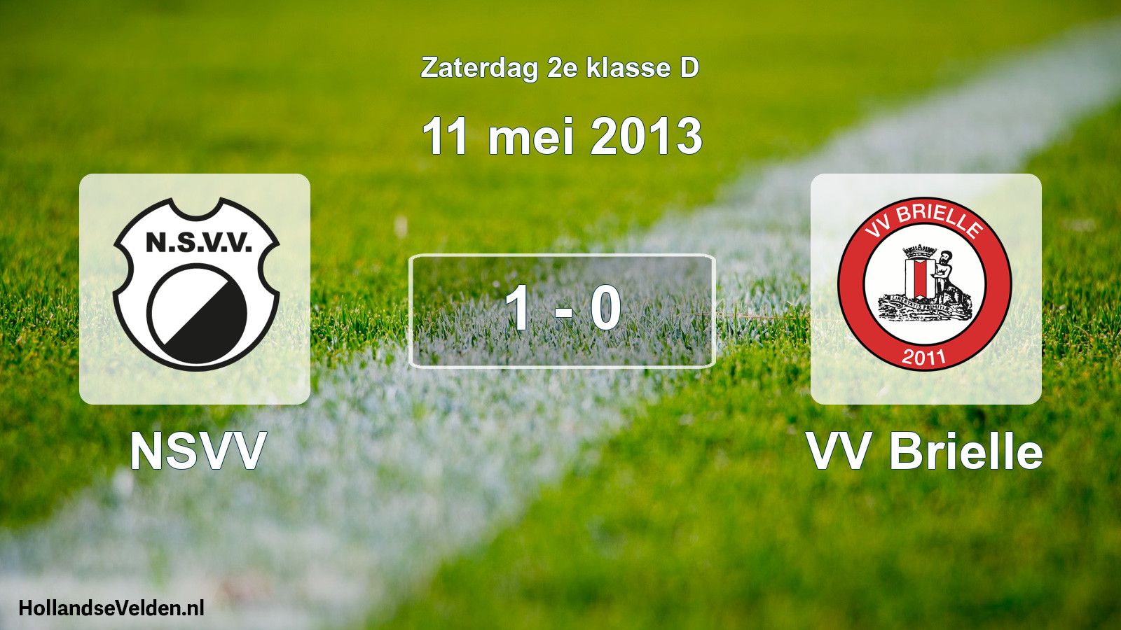 Total number of matches played: NSVV - VV Brielle 1 - 0 (11 May 2013)