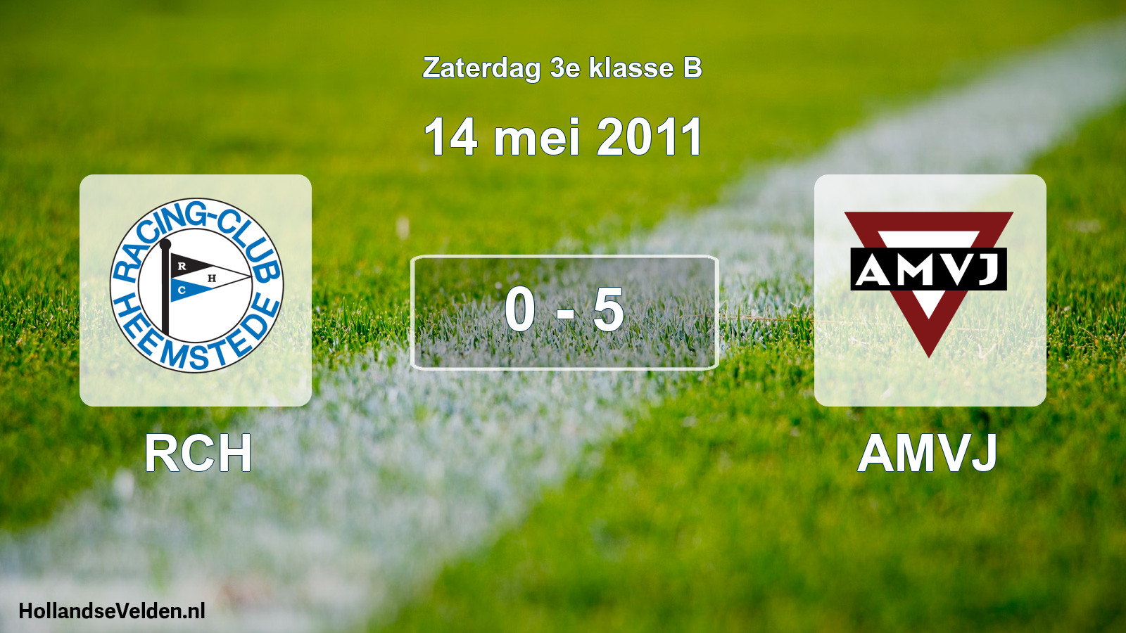 Total number of matches played: RCH - AMVJ 0 - 5 (14 May 2011)