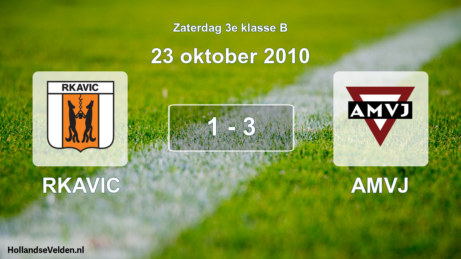 Total number of matches played: RKAVIC - AMVJ 1 - 3 (23 October 2010)