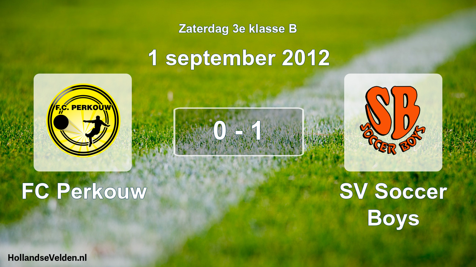 Total number of matches played: FC Perkouw - SV Soccer Boys 0 - 1 (1 September 2012)