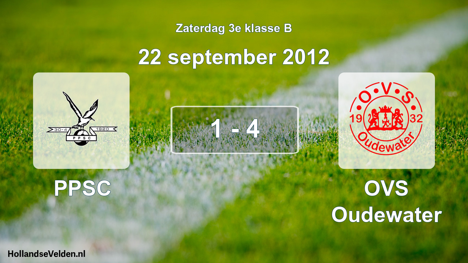 Total number of matches played: PPSC - OVS Oudewater 1 - 4 (22 September 2012)