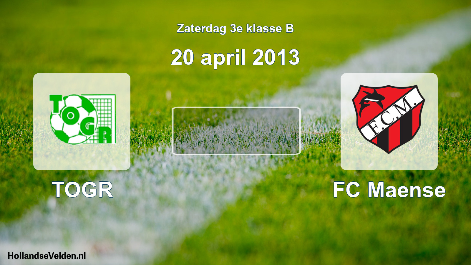 Scheduled Match: TOGR - FC Maense (20 April 2013)
