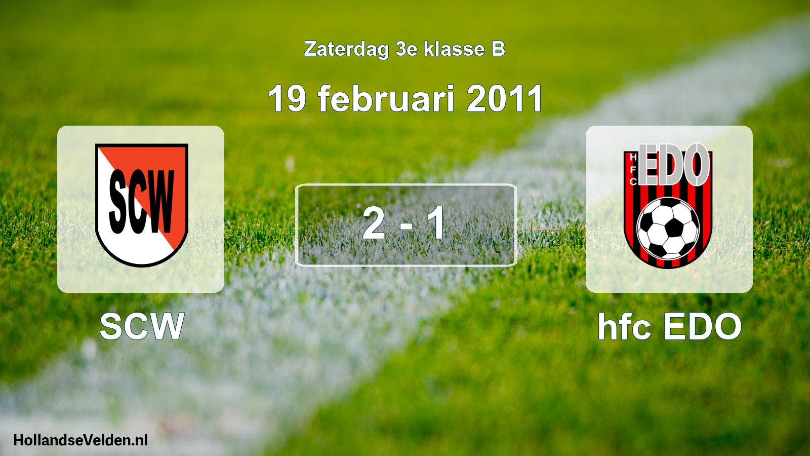 Total number of matches played: SCW - hfc EDO 2 - 1 (19 February 2011)