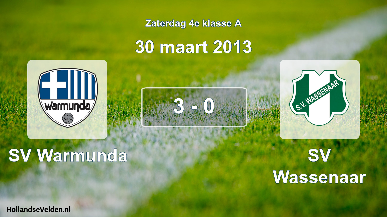 Total number of matches played: SV Warmunda - SV Wassenaar 3 - 0 (30 March 2013)