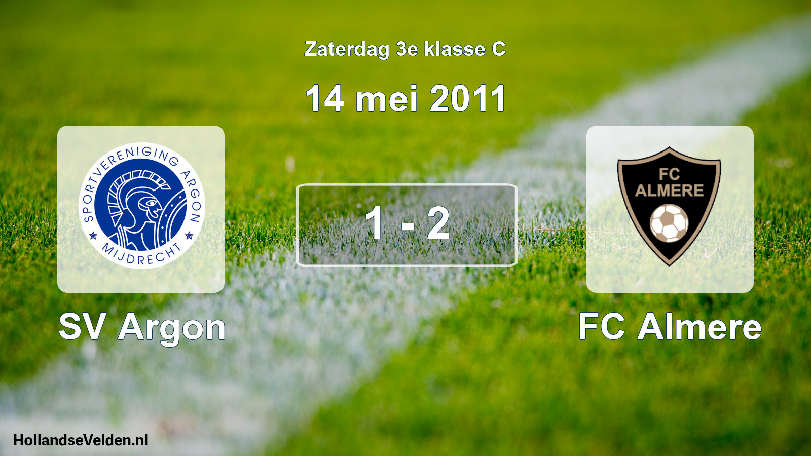 Total number of matches played: SV Argon - FC Almere 1 - 2 (14 May 2011)