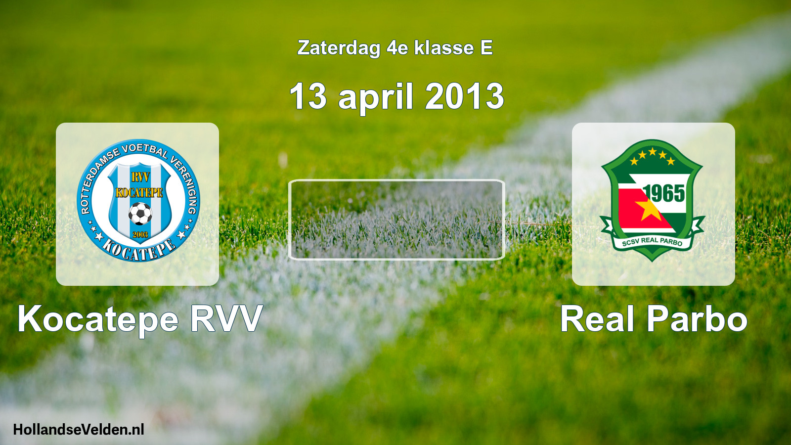 Scheduled Match: Kocatepe RVV - Real Parbo (13 April 2013)