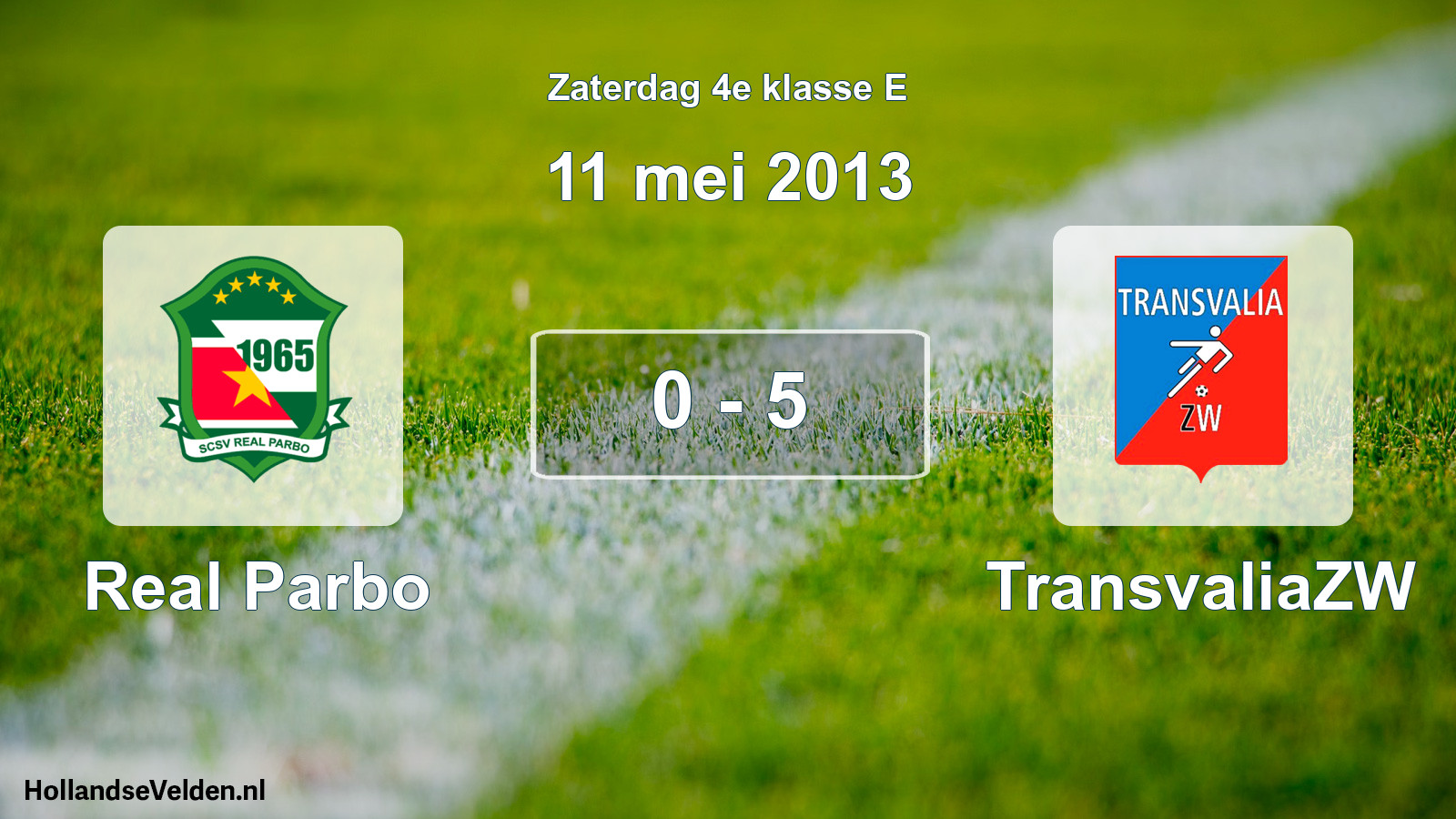 Total number of matches played: Real Parbo - TransvaliaZW 0 - 5 (11 May 2013)