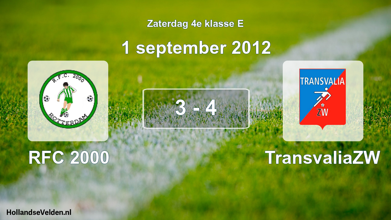 Total number of matches played: RFC 2000 - TransvaliaZW 3 - 4 (1 September 2012)