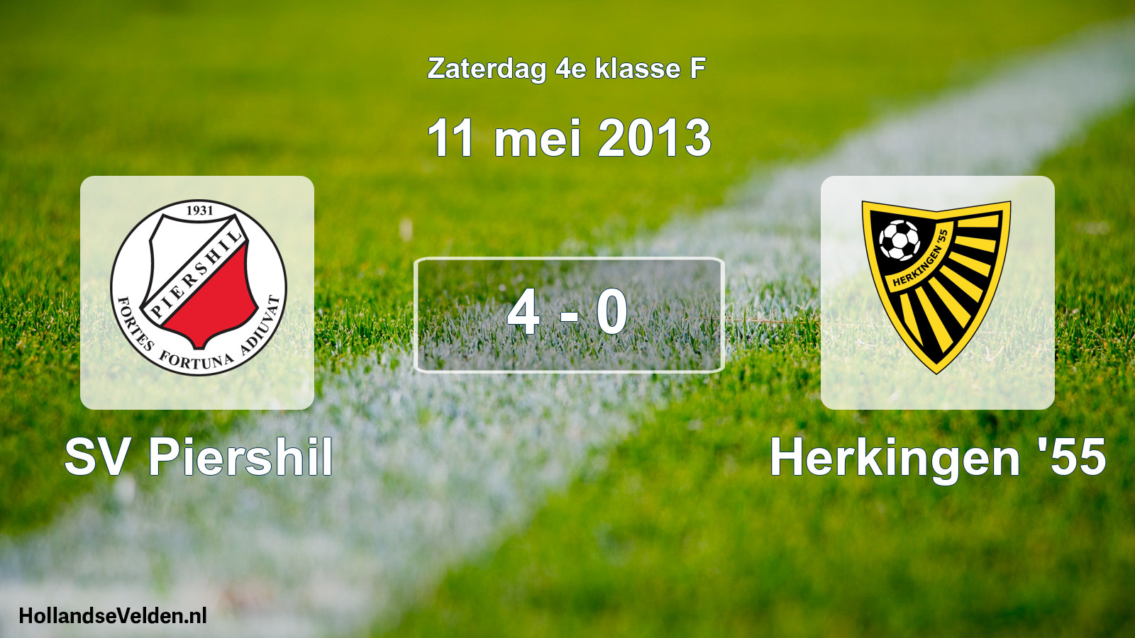 Total number of matches played: SV Piershil - Herkingen '55 4 - 0 (11 May 2013)