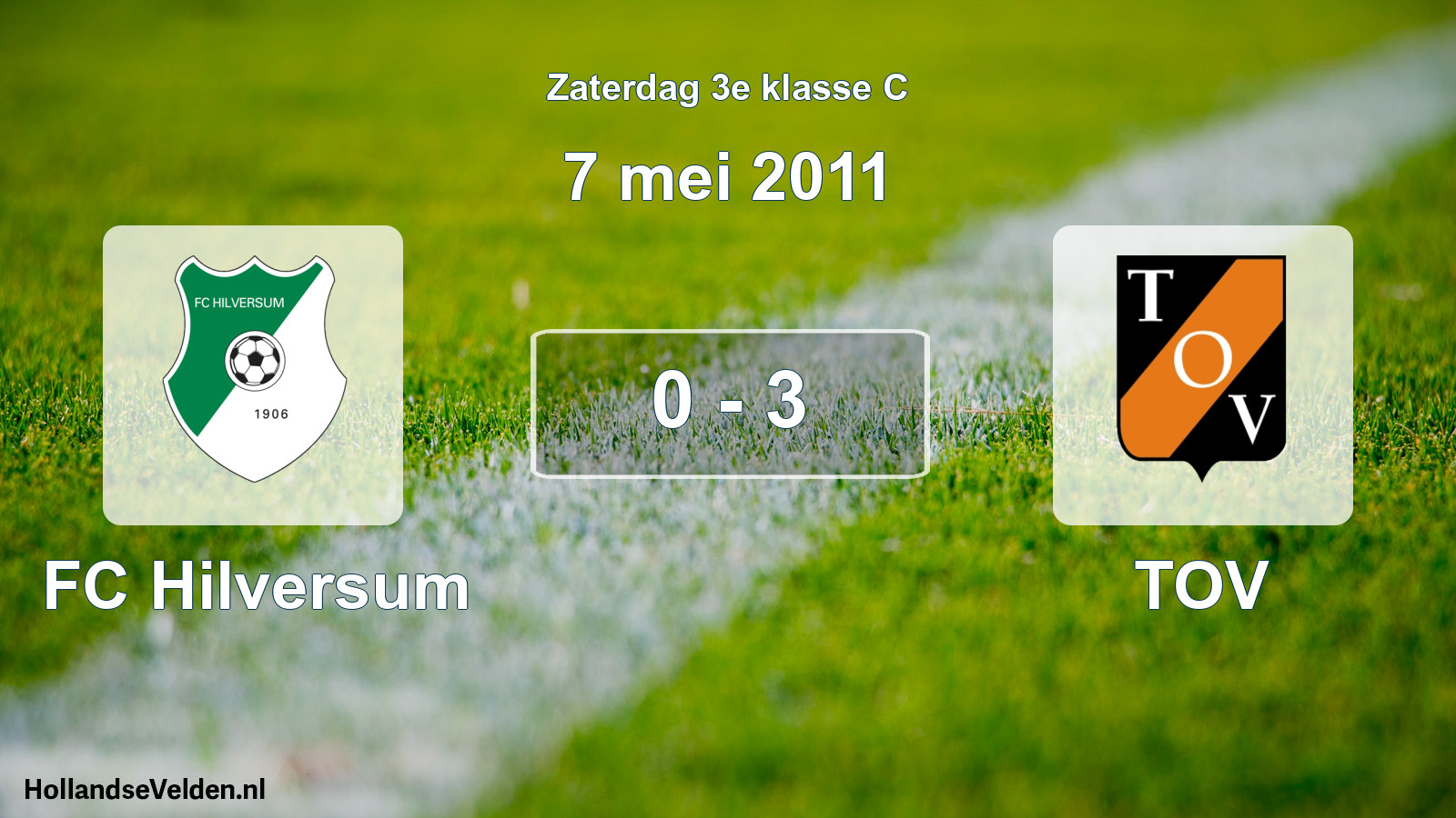Total number of matches played: FC Hilversum - TOV 0 - 3 (7 May 2011)