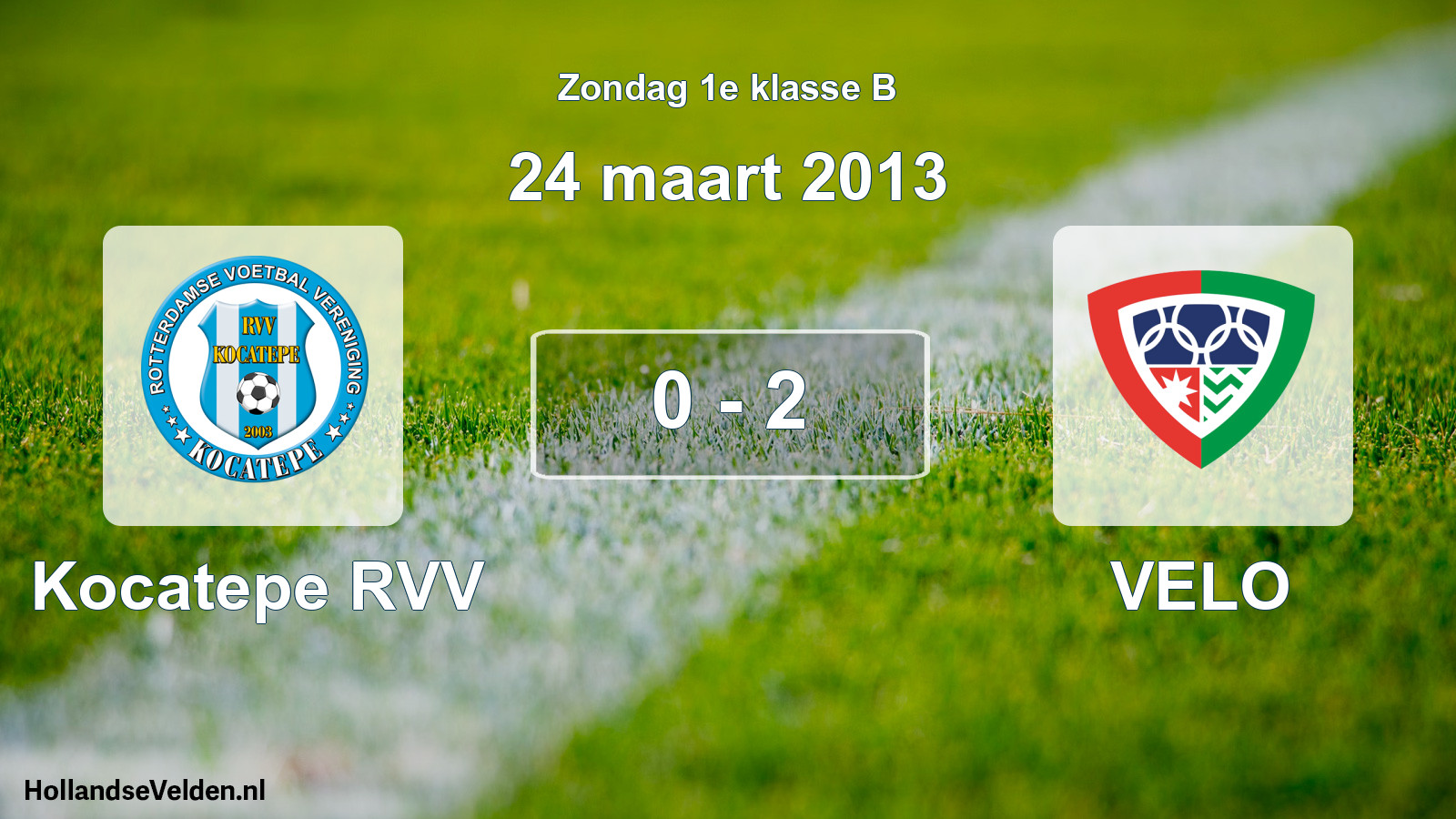 Total number of matches played: Kocatepe RVV - VELO 0 - 2 (24 March 2013)