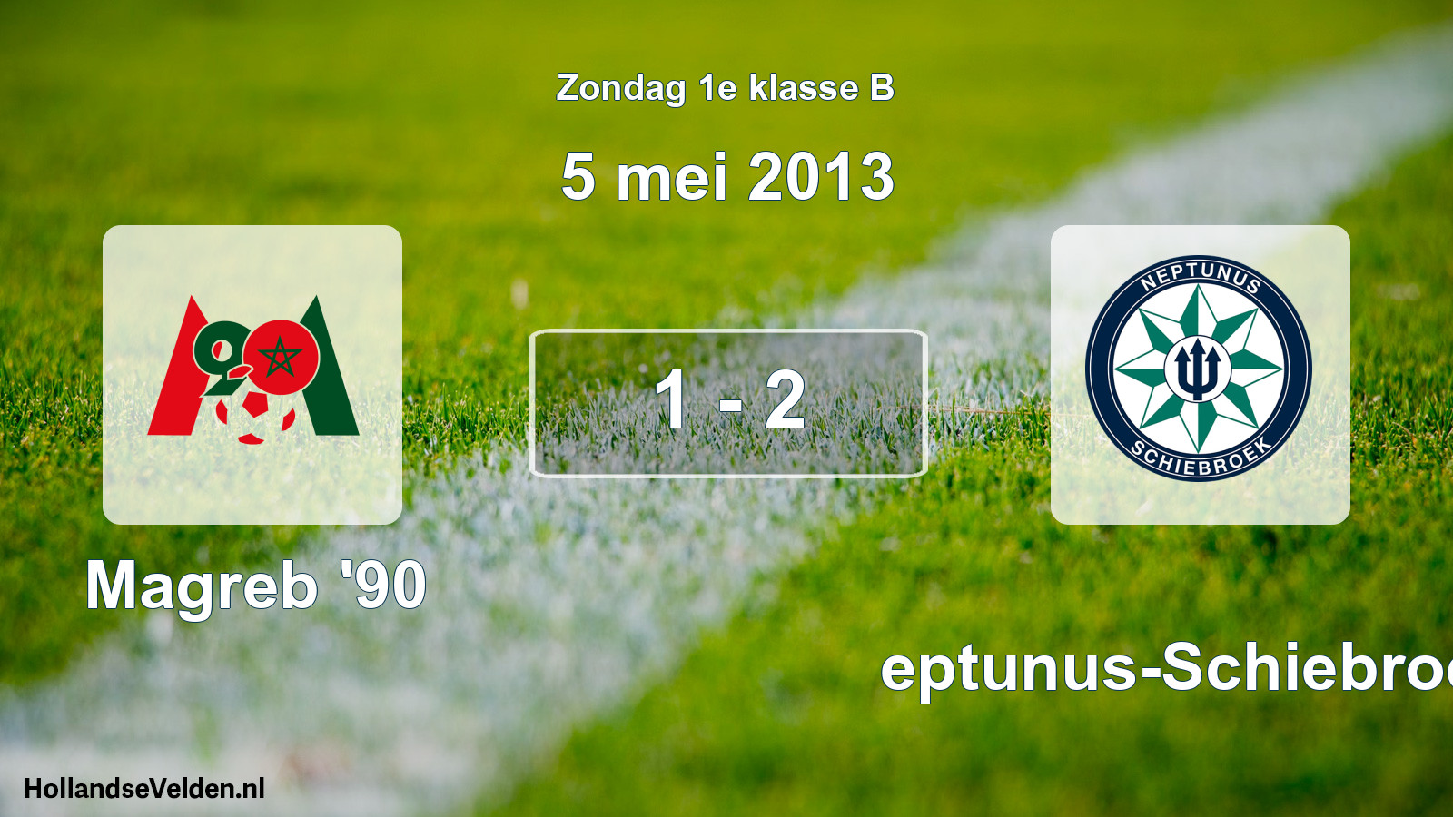 Total number of matches played: Magreb '90 - Neptunus-Schiebroek 1 - 2 (5 May 2013)