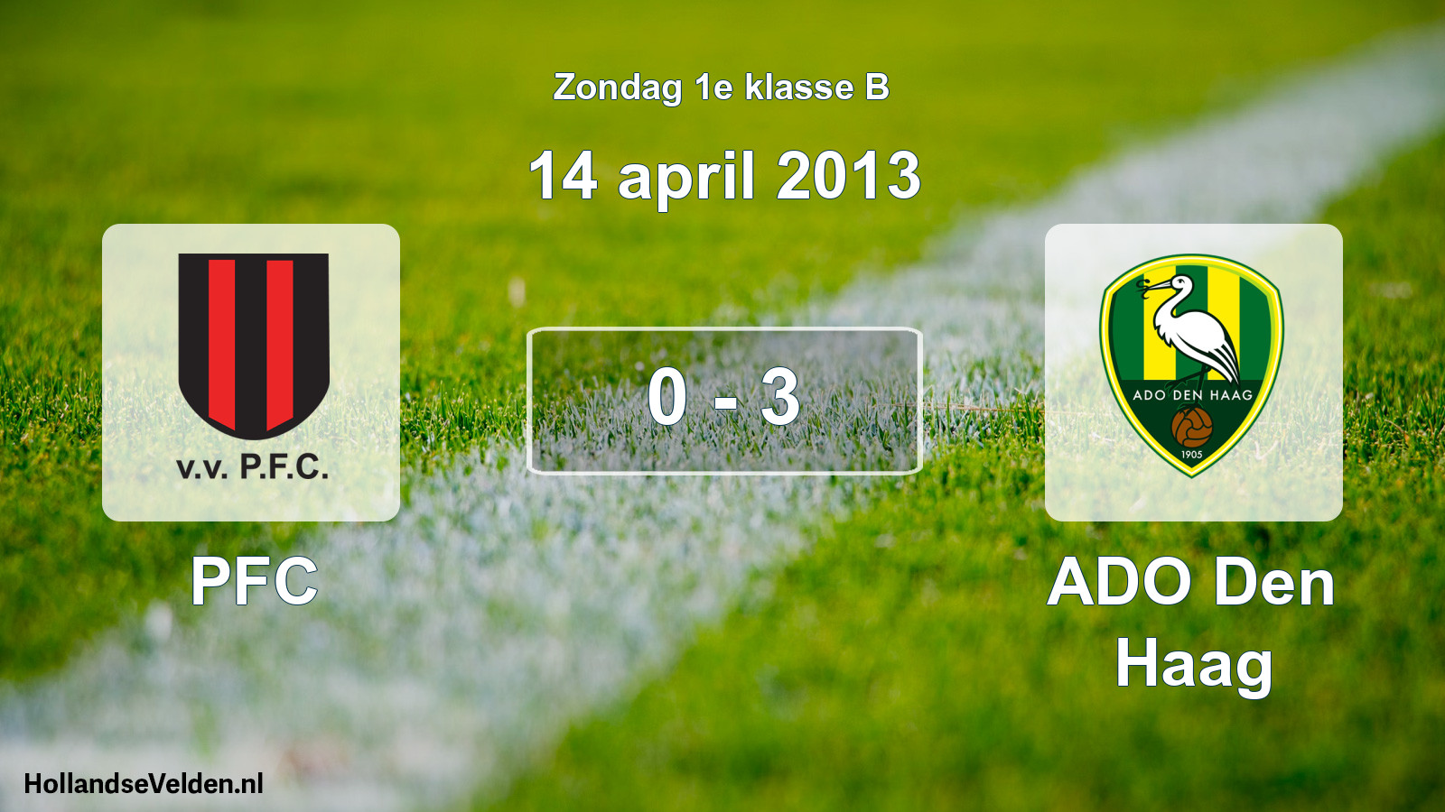 Total number of matches played: PFC - ADO Den Haag 0 - 3 (14 April 2013)