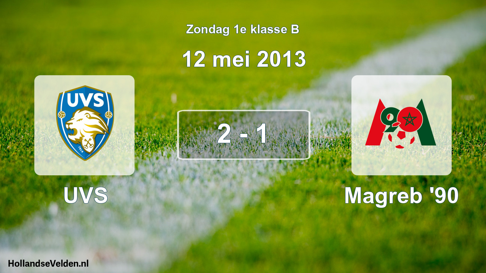 Total number of matches played: UVS - Magreb '90 2 - 1 (12 May 2013)