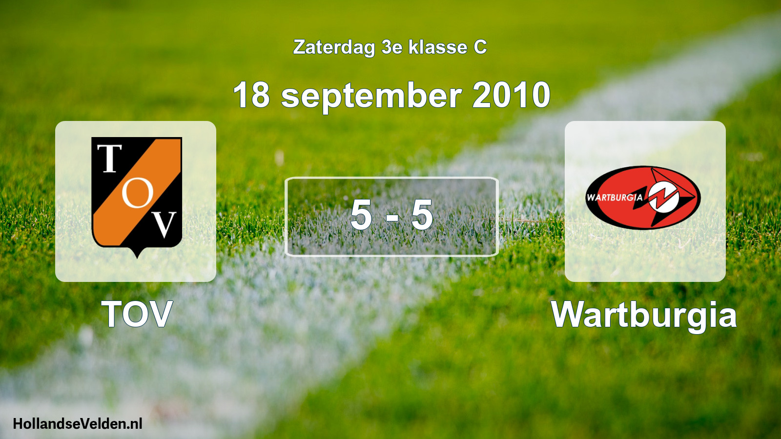 Total number of matches played: TOV - Wartburgia 5 - 5 (18 September 2010)
