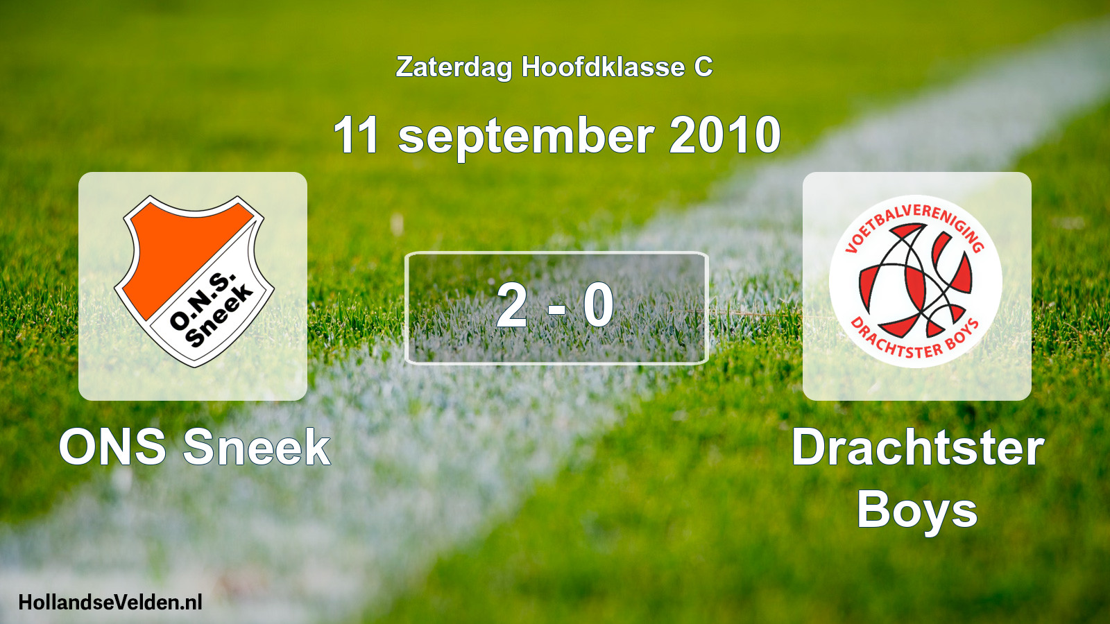Total number of matches played: ONS Sneek - Drachtster Boys 2 - 0 (11 September 2010)