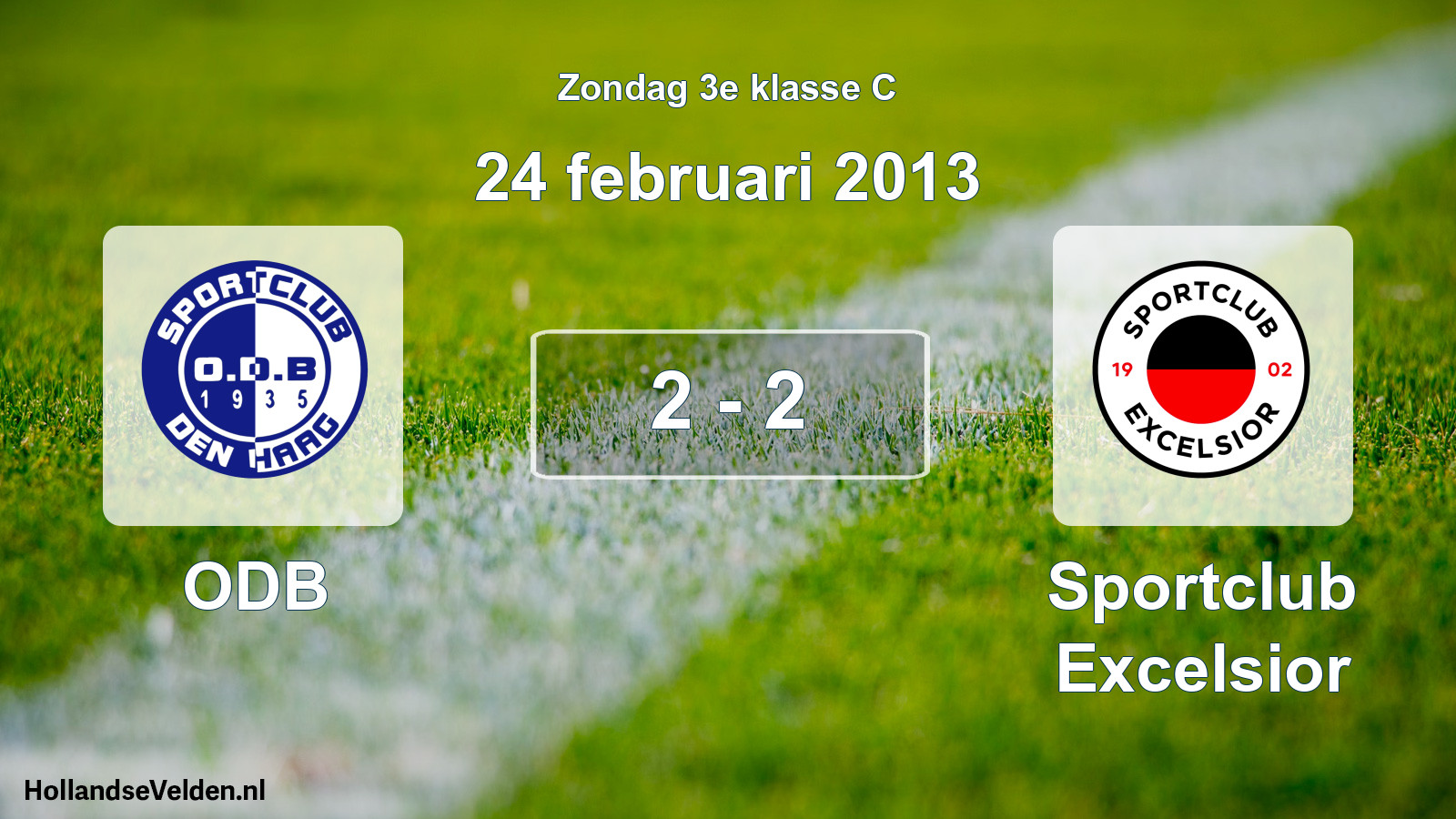Total number of matches played: ODB - Sportclub Excelsior 2 - 2 (24 February 2013)