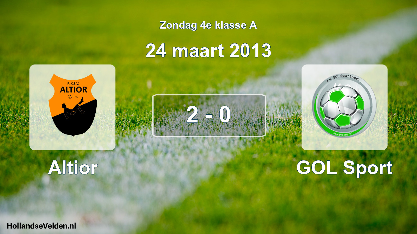 Total number of matches played: Altior - GOL Sport 2 - 0 (24 March 2013)