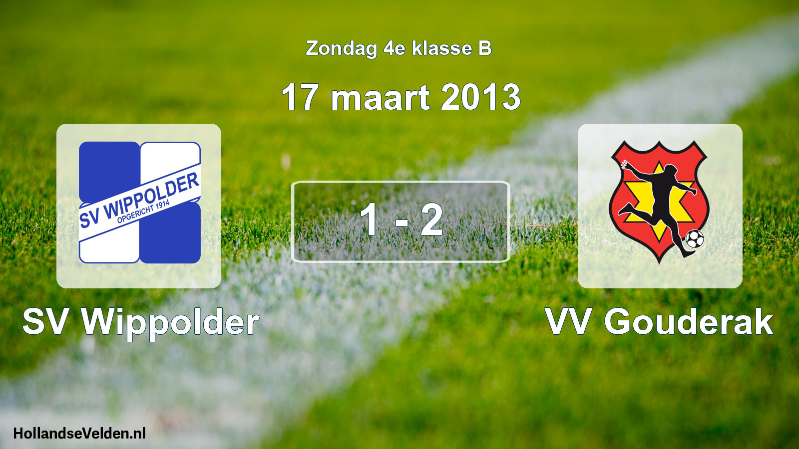 Total number of matches played: SV Wippolder - VV Gouderak 1 - 2 (17 March 2013)
