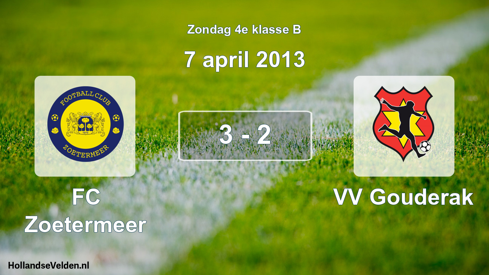 Total number of matches played: FC Zoetermeer - VV Gouderak 3 - 2 (7 April 2013)