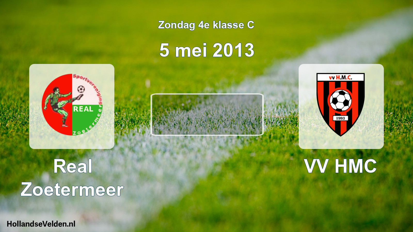 Scheduled Match: Real Zoetermeer - VV HMC (5 May 2013)