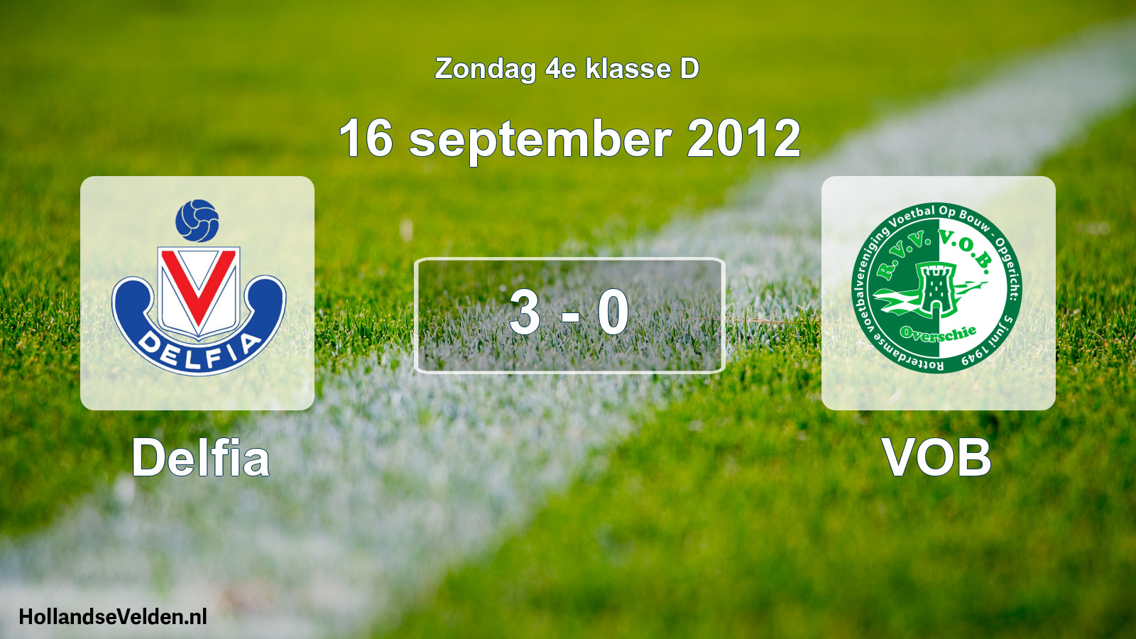 Total number of matches played: Delfia - VOB 3 - 0 (16 September 2012)