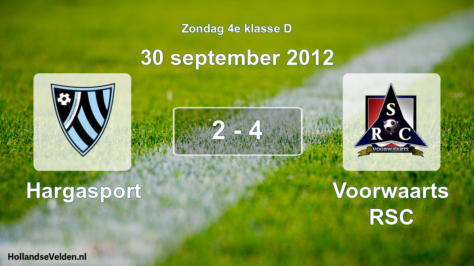 Total number of matches played: Hargasport - Voorwaarts RSC 2 - 4 (30 September 2012)