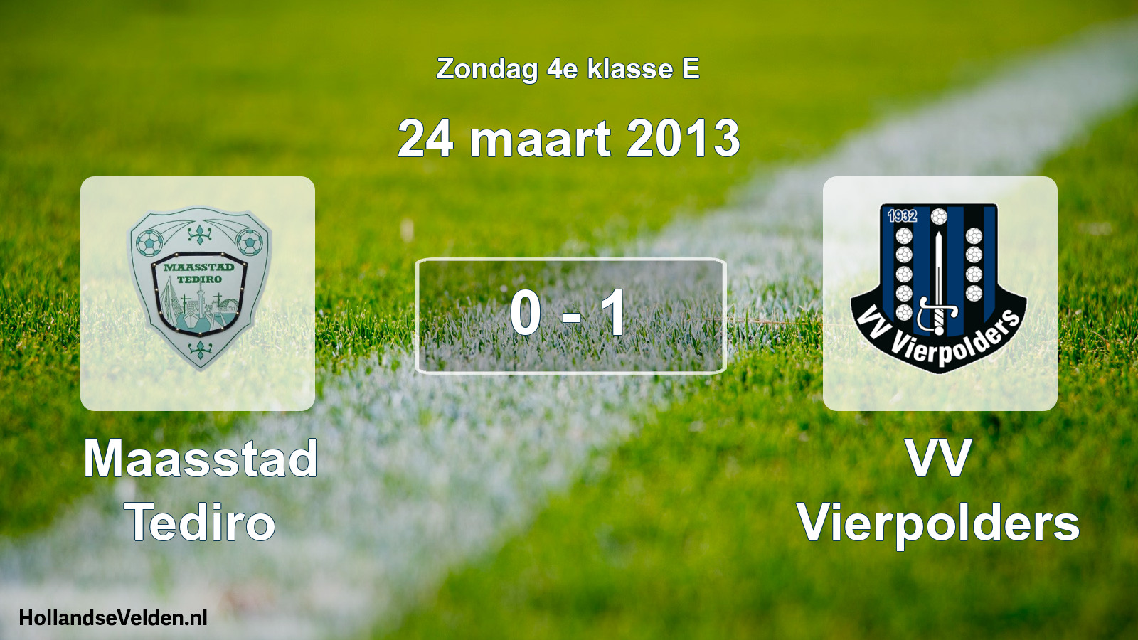 Total number of matches played: Maasstad Tediro - VV Vierpolders 0 - 1 (24 March 2013)