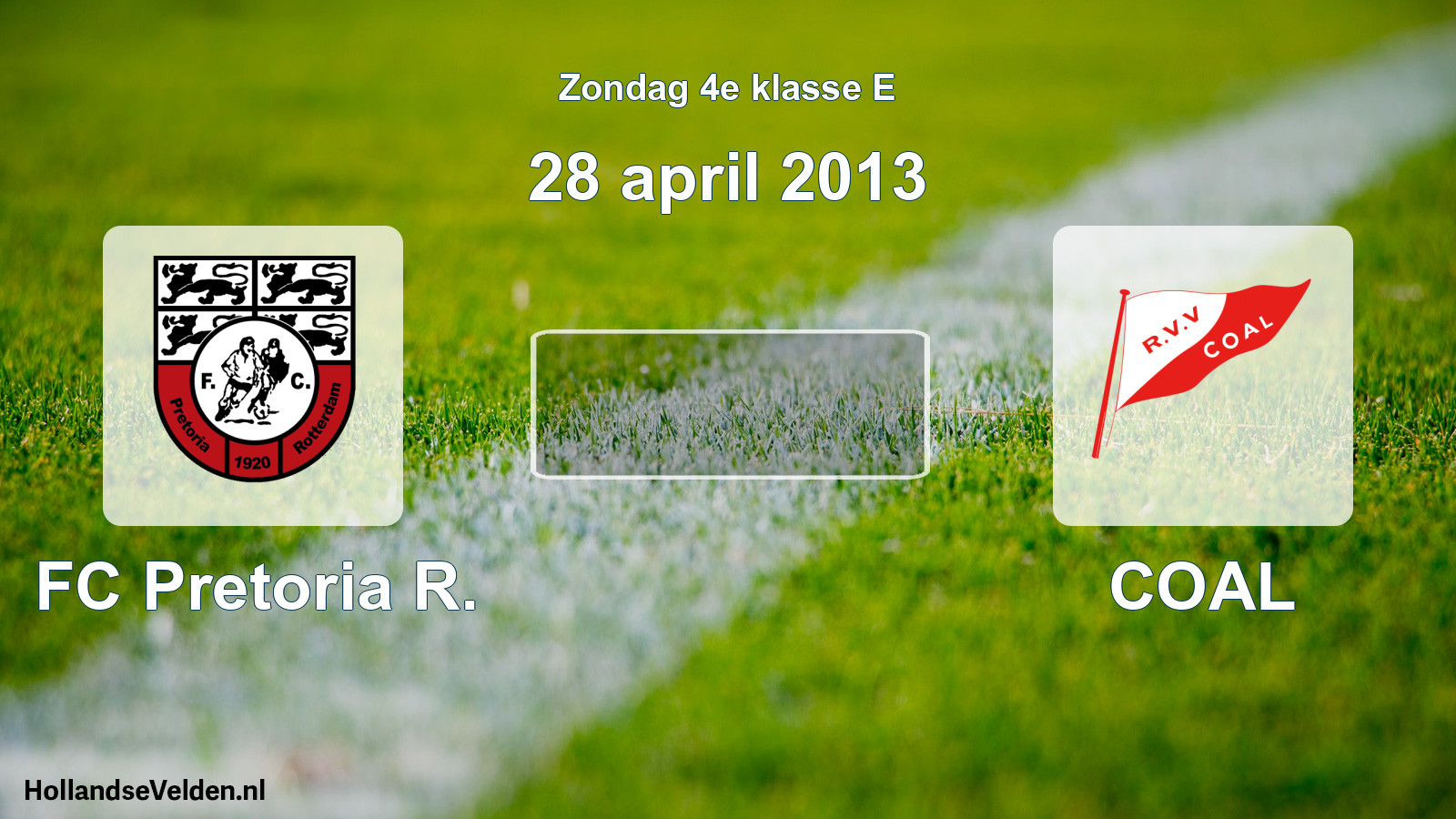 Scheduled Match: FC Pretoria R. - COAL (28 April 2013)