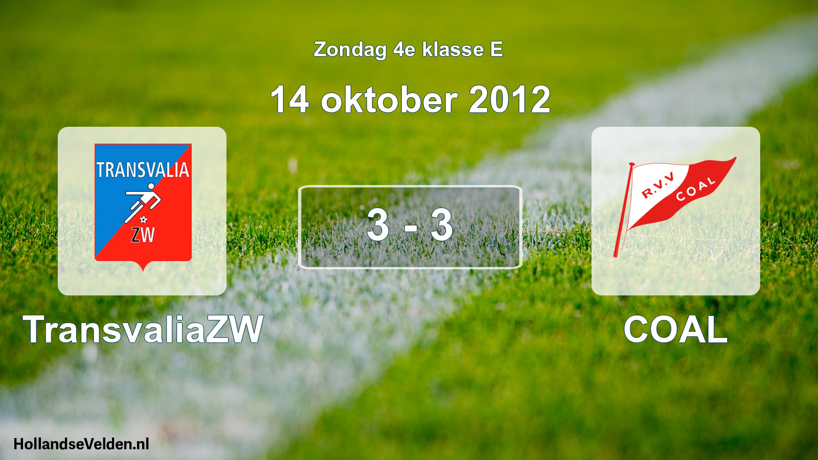 Total number of matches played: TransvaliaZW - COAL 3 - 3 (14 October 2012)