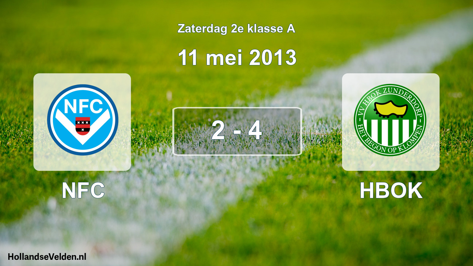 Total number of matches played: NFC - HBOK 2 - 4 (11 May 2013)