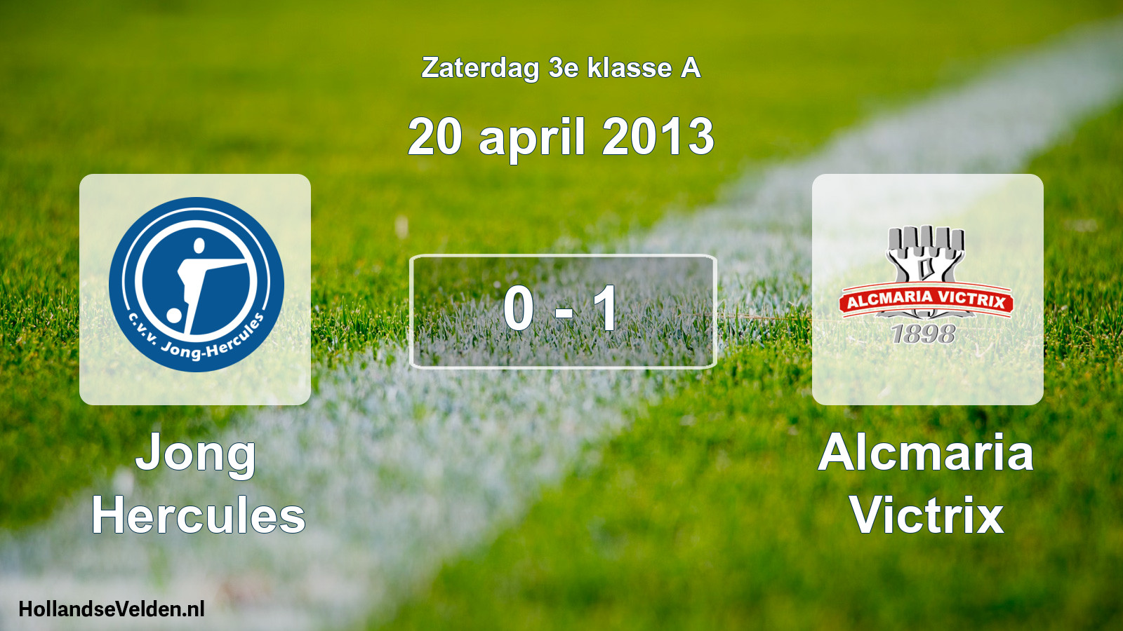 Total number of matches played: Jong Hercules - Alcmaria Victrix 0 - 1 (20 April 2013)
