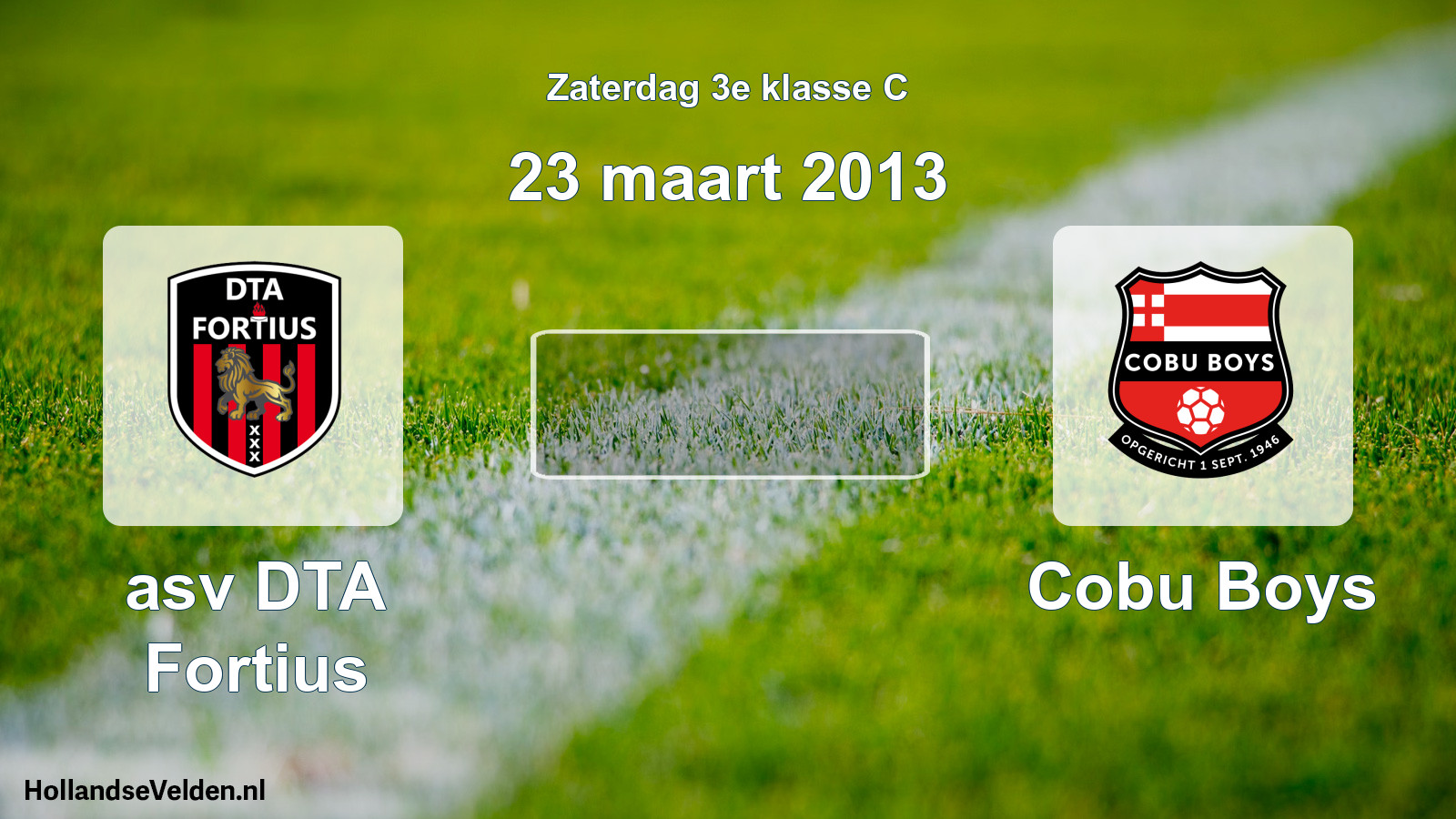Scheduled Match: asv DTA Fortius - Cobu Boys (23 March 2013)