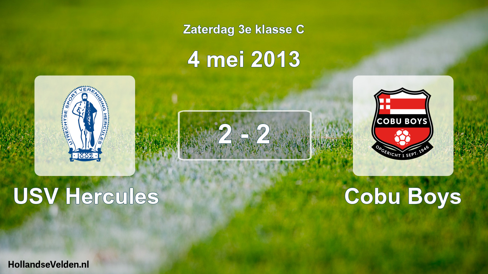 Total number of matches played: USV Hercules - Cobu Boys 2 - 2 (4 May 2013)