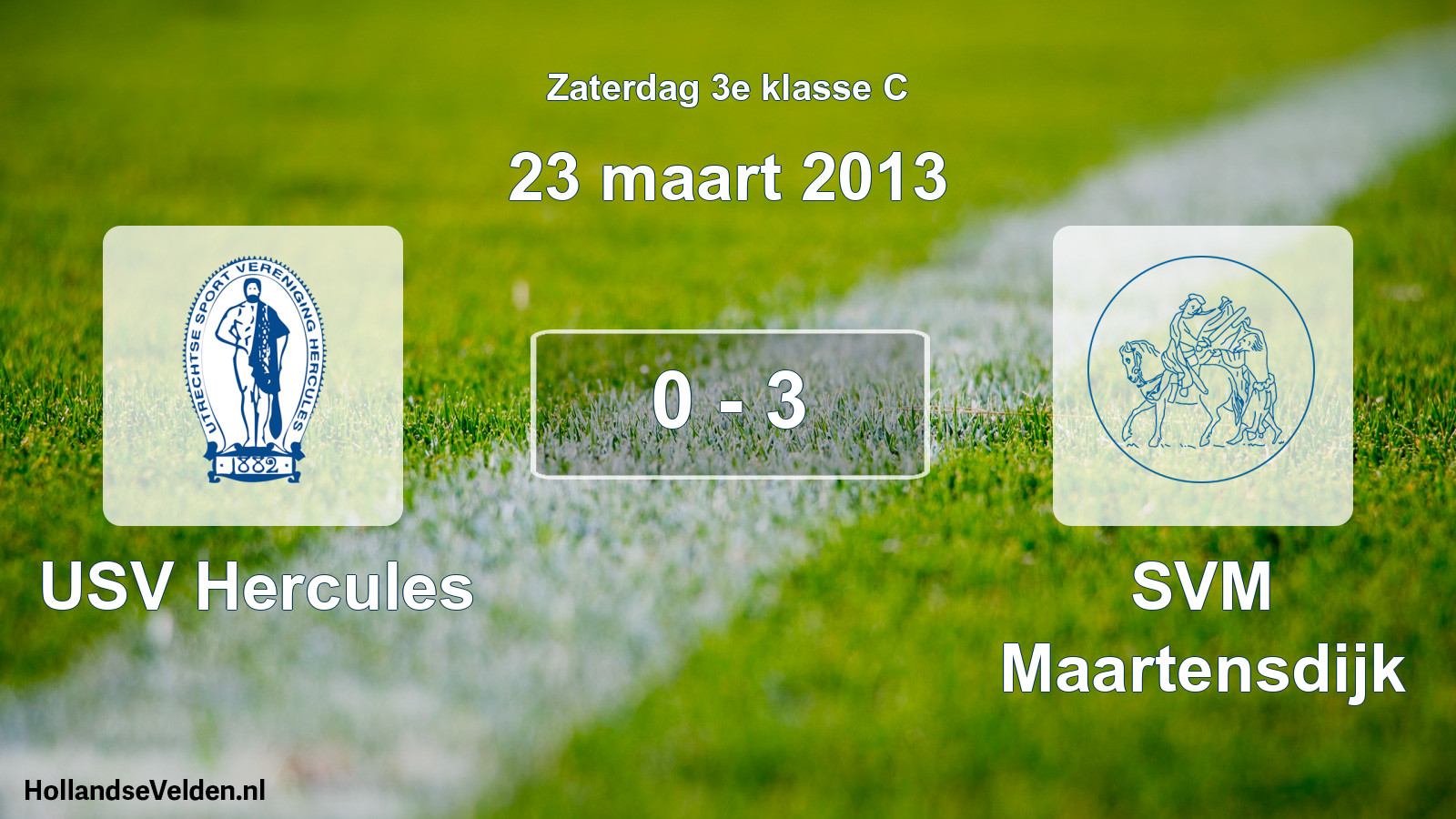 Total number of matches played: USV Hercules - SVM Maartensdijk 0 - 3 (23 March 2013)