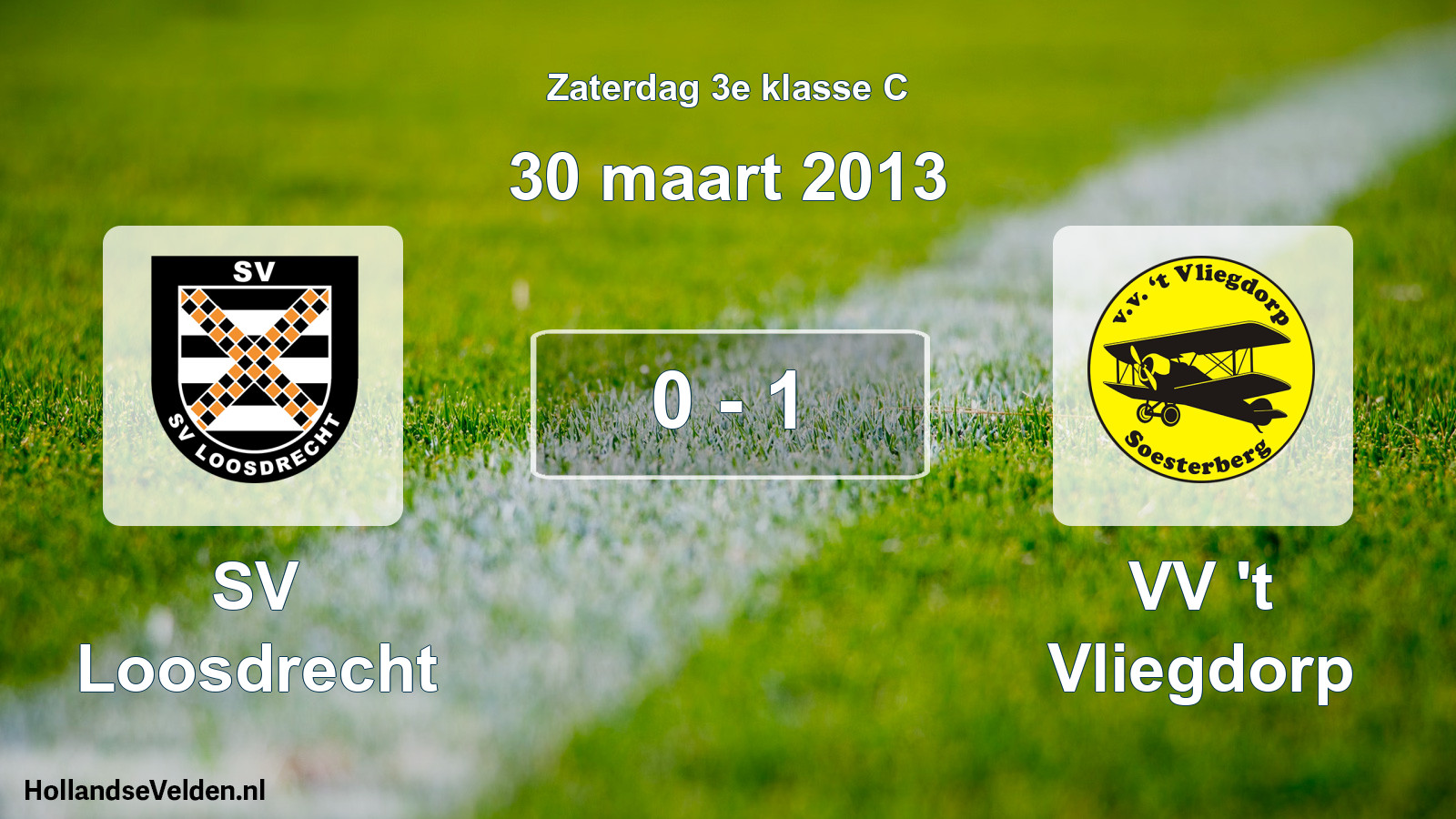 Total number of matches played: SV Loosdrecht - VV 't Vliegdorp 0 - 1 (30 March 2013)