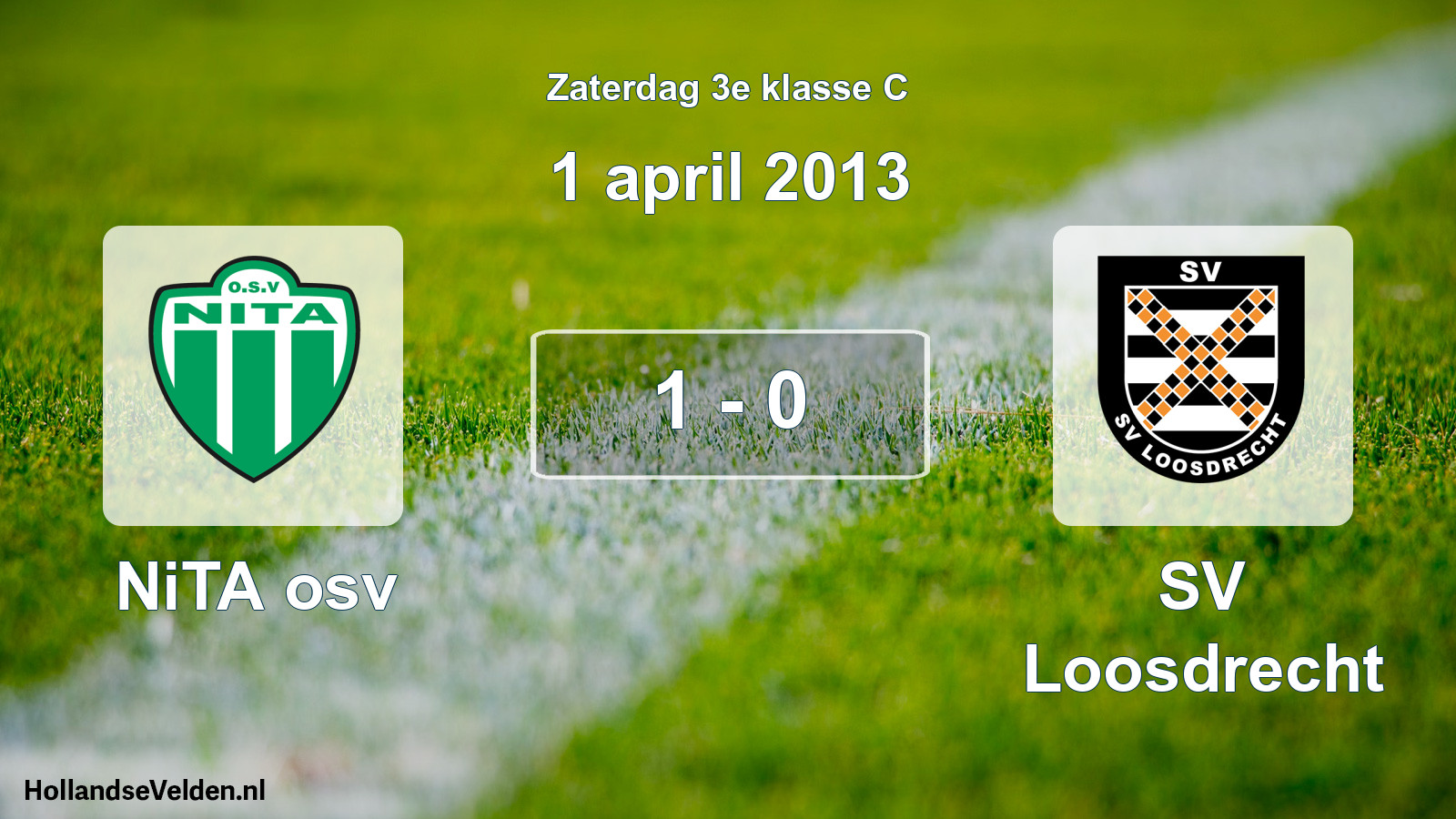 Total number of matches played: NiTA osv - SV Loosdrecht 1 - 0 (1 April 2013)
