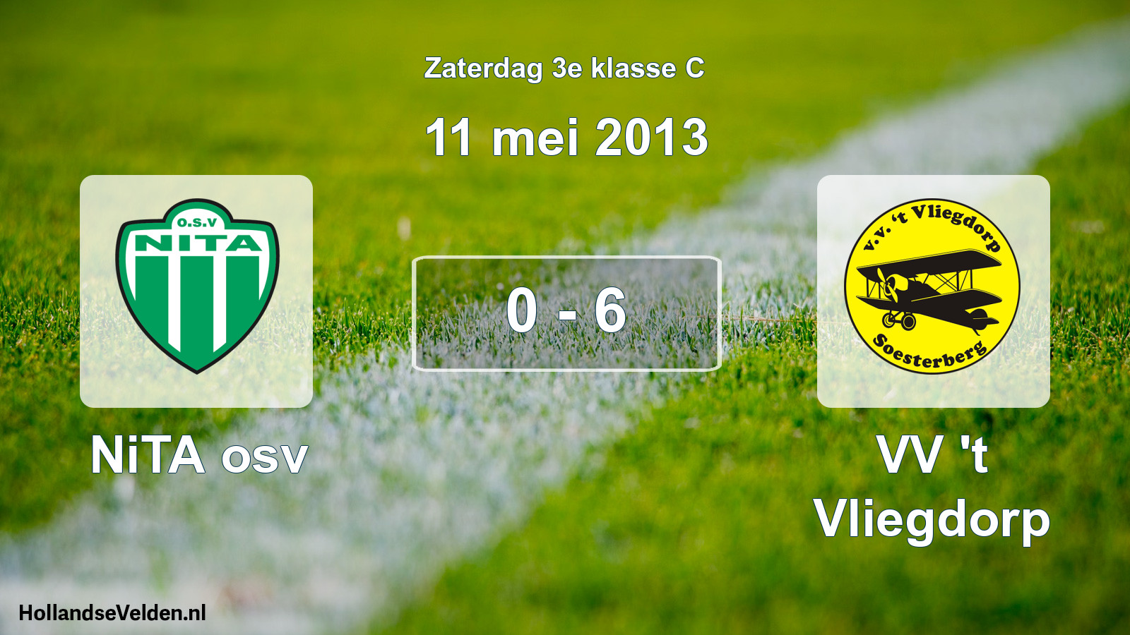Total number of matches played: NiTA osv - VV 't Vliegdorp 0 - 6 (11 May 2013)