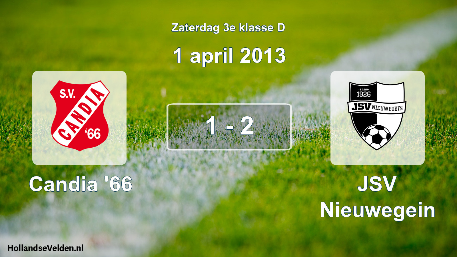 Total number of matches played: Candia '66 - JSV Nieuwegein 1 - 2 (1 April 2013)
