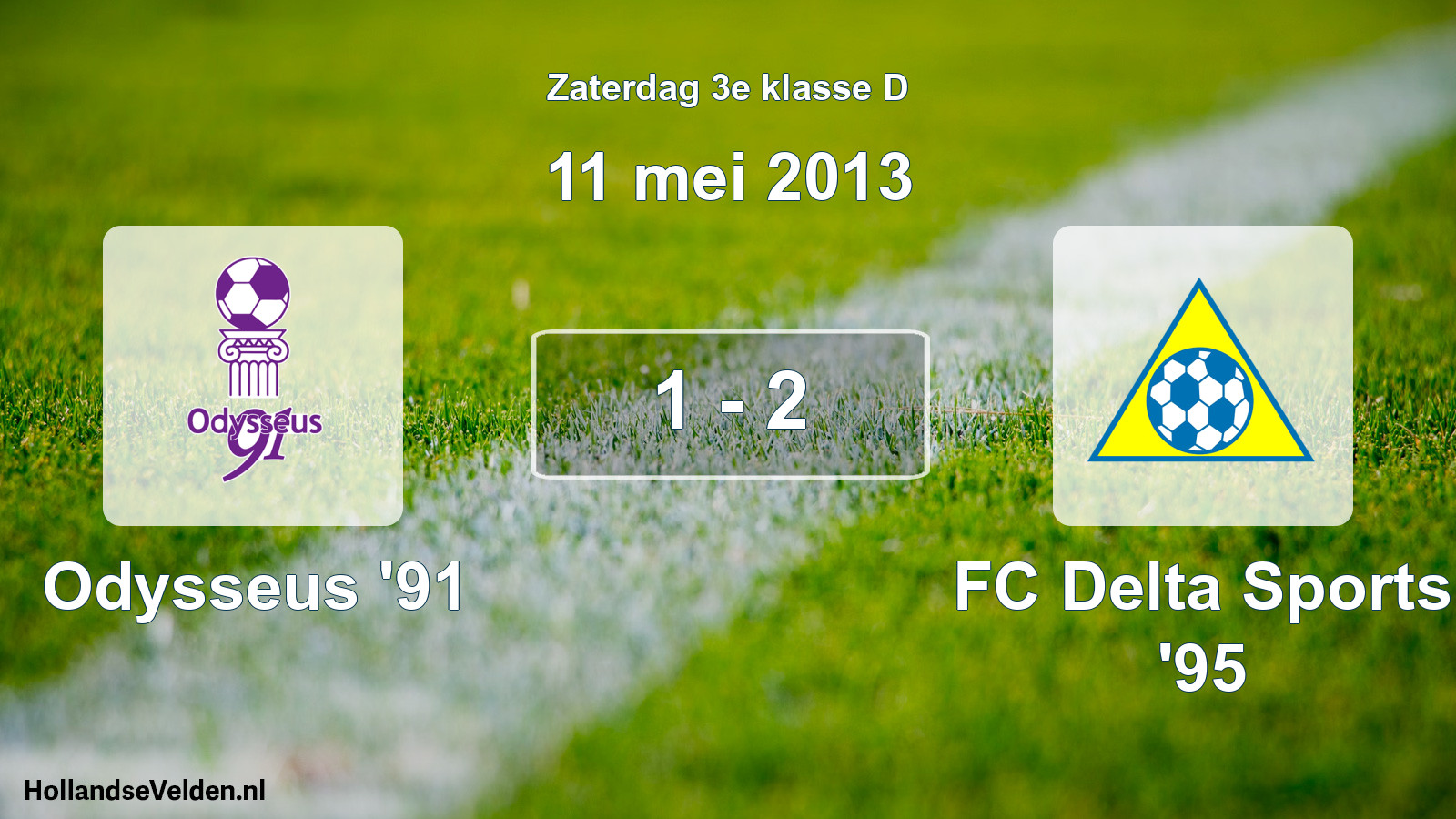 Total number of matches played: Odysseus '91 - FC Delta Sports '95 1 - 2 (11 May 2013)