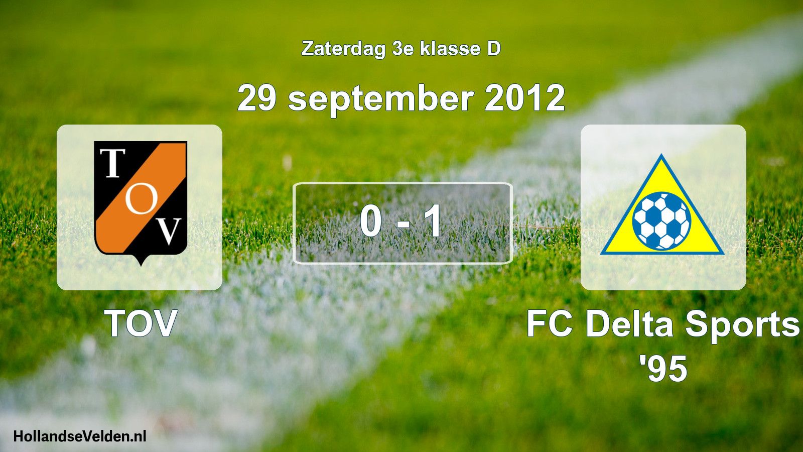 Total number of matches played: TOV - FC Delta Sports '95 0 - 1 (29 September 2012)