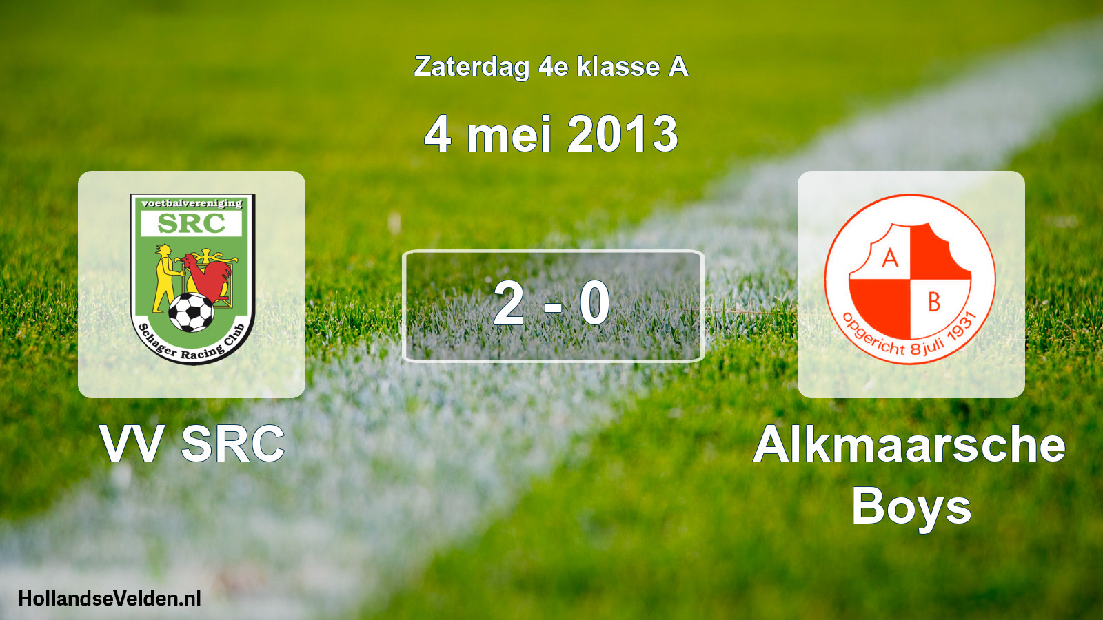 Total number of matches played: VV SRC - Alkmaarsche Boys 2 - 0 (4 May 2013)
